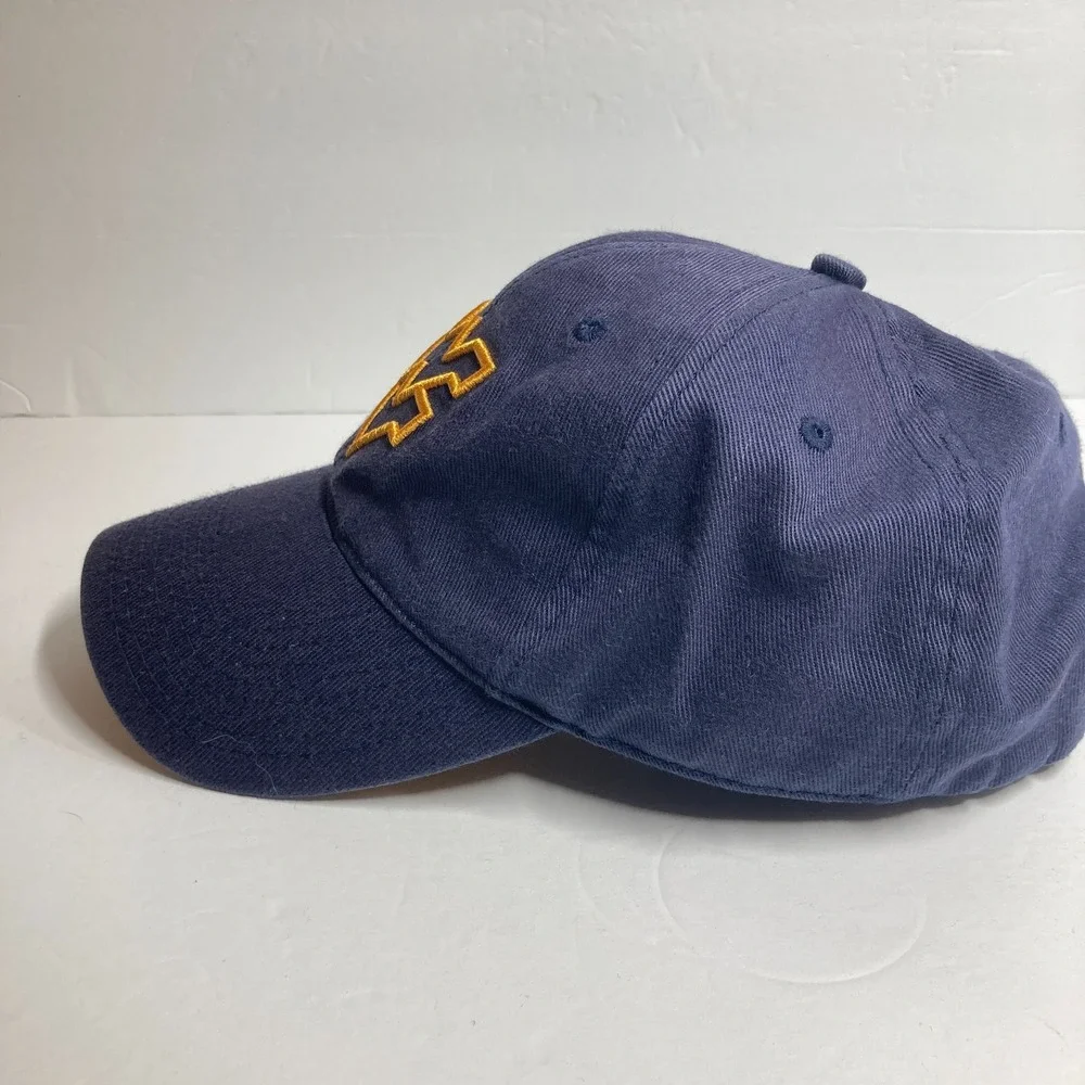 WV West Virginia Mountaineers Cap Hat Adult Navy Blue Adjustable Morgantown
